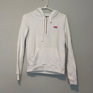 Pink quarter zip hoodie